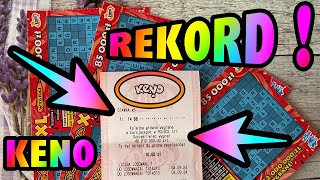 Zdrapki Lotto👉PREMIERA KRZYŻÓWKA XL🤑MÓJ REKORD W KENO🥳 [upl. by Akeret]