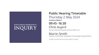 Martin Smith  Day 131 PM 02 May 2024  Post Office Horizon IT Inquiry [upl. by Chapin588]