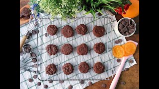 สูตรคุกกี้นิ่ม ช็อคโกแลตส้ม Chocolate Orange Cookies Recipe [upl. by Dahlstrom608]