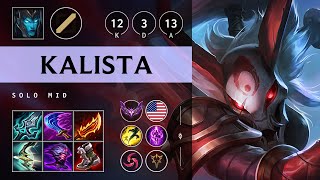 Kalista Mid vs Kassadin Quadra Kill Godlike  NA Master Patch 1420 [upl. by Byram547]