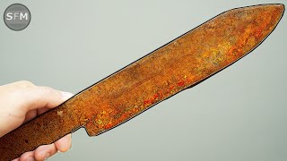 Restoration Very Old Meat Knife [upl. by Pinkham]