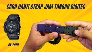 Cara Ganti Strap Jam Tangan Digitec Original [upl. by Mordy]