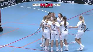 Highlights Svenska Superligan Dam Åkersberga IBF  IBK Lund [upl. by Aruon]