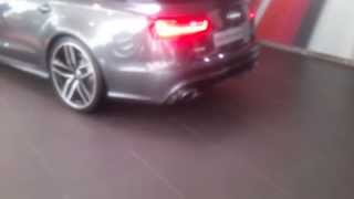 Audi RS6 2013 starting up amp brutal exhaust sound [upl. by Salocin]