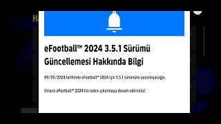 KONAMİDEN GÜNCELLEME AÇIKLAMASI  9 MAYISTA 351 GÜNCELLEMESİ ANDROİDE GELECEK EFOOTBALL MOBİLE [upl. by Tennes]