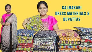 kalamkari dress materials and dupattas [upl. by Ikik]