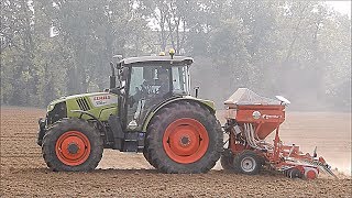 CLAAS Arion 420 amp New Kverneland Accord DL  LISSIGNOLI  Sowing triticale 2017 [upl. by Knarf201]