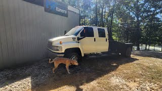 First peek at the GMC Topkick scrapyard parts truck build Before walkaround [upl. by Ragucci]