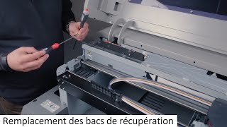 CréaTuto  Remplacement des bacs de récupération dencre RICOH Ri1000 [upl. by Anytsirhc905]