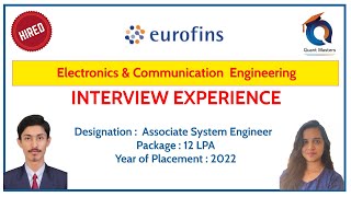 Eurofins Interview Experience  2022  Designation Associate Software Engineer [upl. by Ibmat]