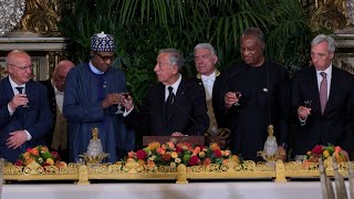 Jantar oficial em honra do Presidente da República da Nigéria [upl. by Heim]