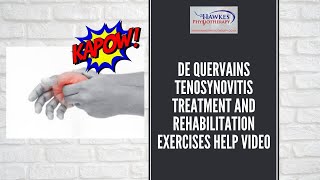 De Quervains Tenosynovitis treatment and rehabilitation exercises help video [upl. by Adran]