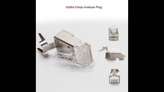 Crimp Plug Cat 6a Shielded RJ45 15mm [upl. by Negaem473]