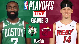 Boston Celtics vs Miami Heat Game 3  NBA Playoffs Live Scoreboard [upl. by Loram680]