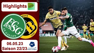 Highlights FC StGallen vs BSC Young Boys 06052023 [upl. by Glory]