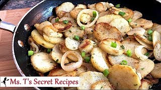 Fried Potatoes and Onions  Southern Style [upl. by Idak667]