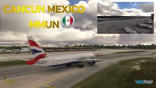 MSFS 2020 DENVER KDEN CANCUN MMUN BOEING 777300 ER [upl. by Akirehc]