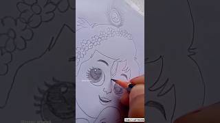 Krishna ji drawing 🥰😍 trending krishna drawing tutorial viral shorts yt [upl. by Noami]