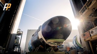 US Navys VirginiaClass Submarine Massachusetts Launched [upl. by Ylhsa]