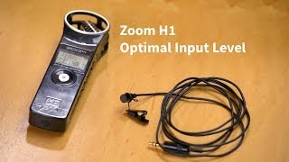 Zoom H1 Optimal Input Level [upl. by Petes890]