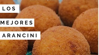 COMO HACER BOLAS DE ARROZ SICILIANAS ARANCINI  RECETA FÁCIL [upl. by Adnilrem]