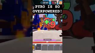 PYRO is so OVERPOWERED in 30v30 roblox bedwars robloxbedwars bedwarskit shorts viral [upl. by Vanessa]