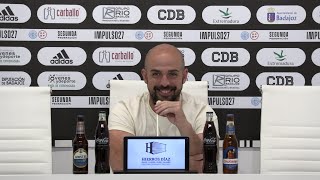 Rueda de prensa de Luis Oliver previa al CP Cacereño  CD Badajoz [upl. by Wittie]