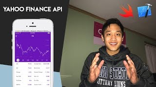 Yahoo Finance API in Swift 4 and Xcode 9  Part 1 of 2 [upl. by Alimaj799]