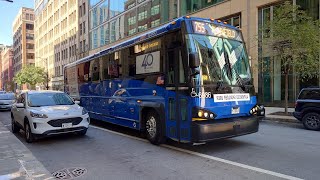 Ride On Pace Bus 2021 MCI D4000CT 6986 on Rt 755 to Plainfield Park and Ride [upl. by Oirobil]