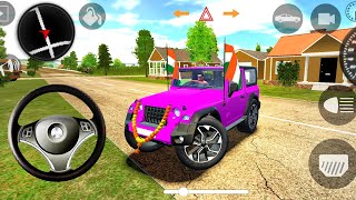 Dollar Songs Indian Car Simulator 3D Game 😈 Mahindra Modified Thar Android Gameplay [upl. by Jemy]