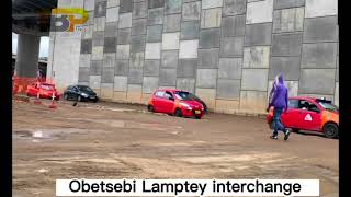 ROAD UPDATES Interchanges in Ghana‐ Obetsebi Lamptey Interchange [upl. by Kehoe595]