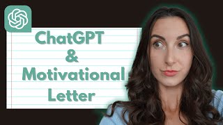 I Tried to Write Motivational Letter with ChatGPT [upl. by Eedeed]