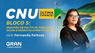 Concurso Nacional Unificado CNU  Bloco 5 Resumão de Políticas Públicas Desenvolvimento Social [upl. by Dosh]