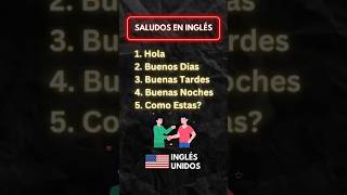 Aprende los saludos básicos en inglés ingles aprenderingles inglesonline [upl. by Werda]