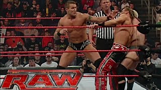 Randy Orton amp MrKennedy vs Shawn Michaels amp Jeff Hardy RAW Dec 172007 [upl. by Mahmoud]