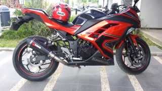 Kawasaki Ninja 250 FI 2013 Scorpion Exhaust Full System [upl. by Atikal]