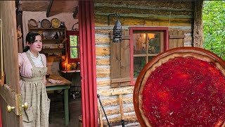 A Rainy Days Cooking in 1828 200 Year Old Recipes Historical ASMR Cooking [upl. by Nylasor]