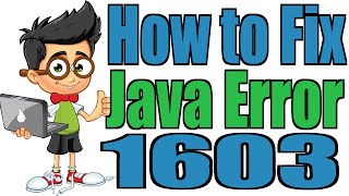 How to Fix Java Error 1603 [upl. by Adnawak766]