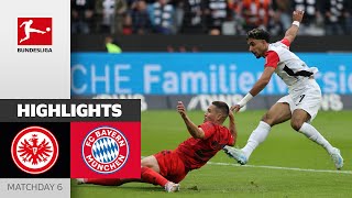 SGE Saves Draw In Injury Time  Eintracht Frankfurt  Bayern München 33  Highlights  MD 6 [upl. by Harmonia484]