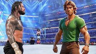 WWE 2K24  Roman Reigns vs Shaggy Rogers  FULL MATCH  WWE Nov 16 2024 [upl. by Ahsinrac]