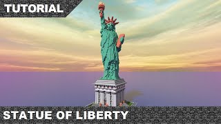 Minecraft Statue of Liberty Tutorial amp Download part 1 [upl. by Nyrual]