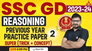 SSC GD 202324  SSC GD Reasoning by Atul Awasthi  SSC GD Reasoning Previous Year Practice Paper 2 [upl. by Eimmaj772]