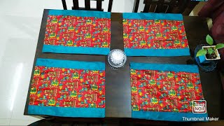 DIY Beautiful Dining Table Mats  Make Easy Dining Table Placemats [upl. by Ardni490]