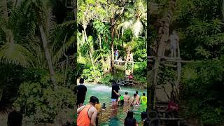 Tarzan ng Blue Hole Spring Cebu Philippines travel cebuprovince philippines [upl. by Debra271]