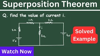 Superposition Theorem Network Theory  Superposition Theorem Solved Example Problem  Circuits [upl. by Aiken]