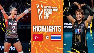 🇹🇷 TÜR vs 🇹🇭 THA  Highlights Phase 1  FIVB Womens World Championship 2022 [upl. by Yehs]