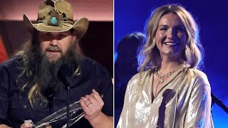 Chris Stapleton Forgot to Thank Wife Morgane After First 2024 CMA Awards Win But He Made Up for It [upl. by Eicaj]