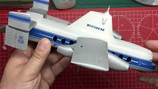 Full step by step build Airfix 172 Fairey Rotodyne part 4 completed [upl. by Ellatnahc]