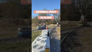 Interurban amp trolley on the BNRR railway railroad steam steamengine mainlinesteam railhead [upl. by Norat]