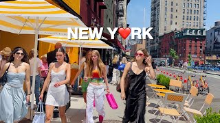 4K🇺🇸NYC Summer Walk🗽SoHo amp NoHo in New York City❤️‍🔥Sawada Coffee amp Au Cheval  June 2024 [upl. by Akoyn]